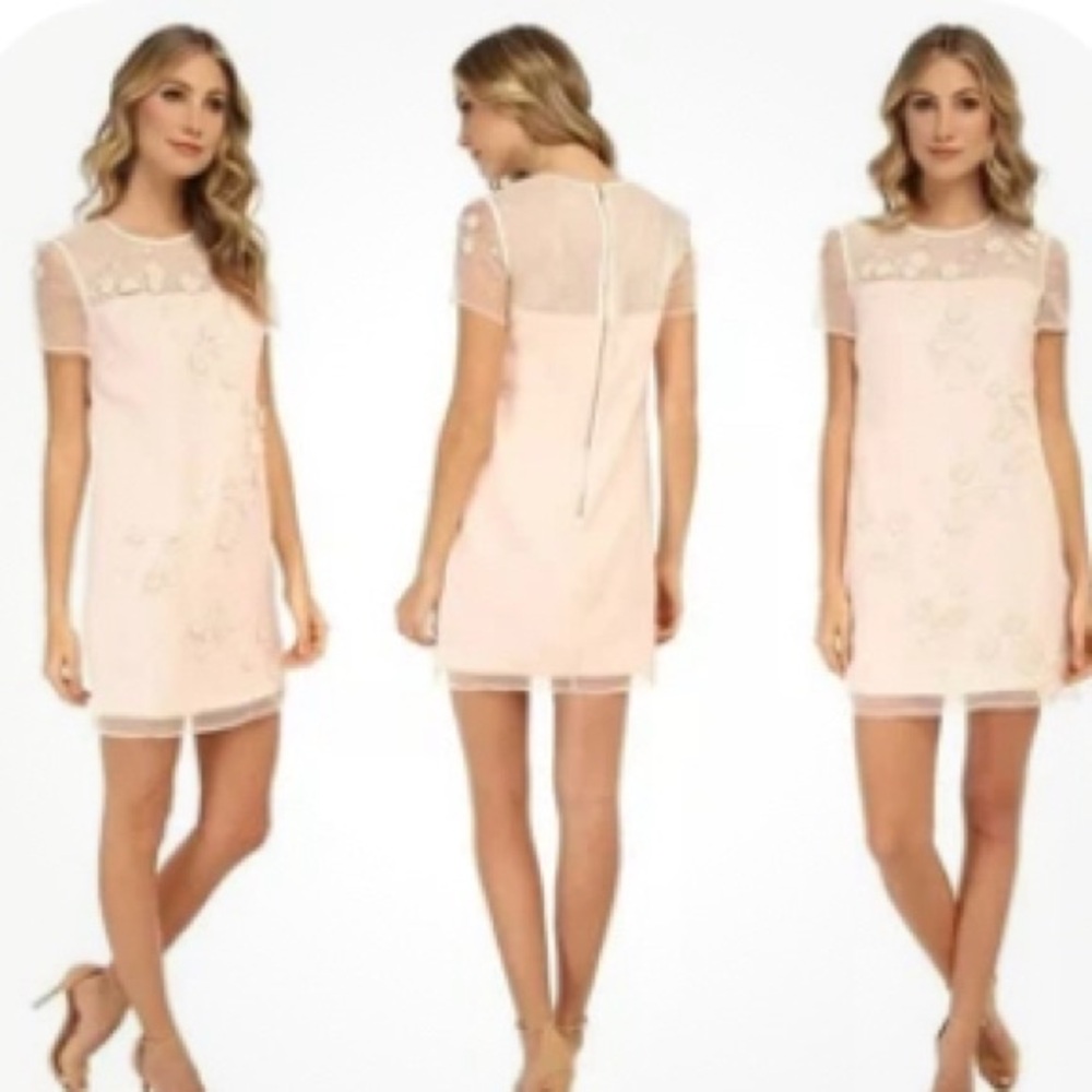 Ted Baker Ivory Dress with Floral Details